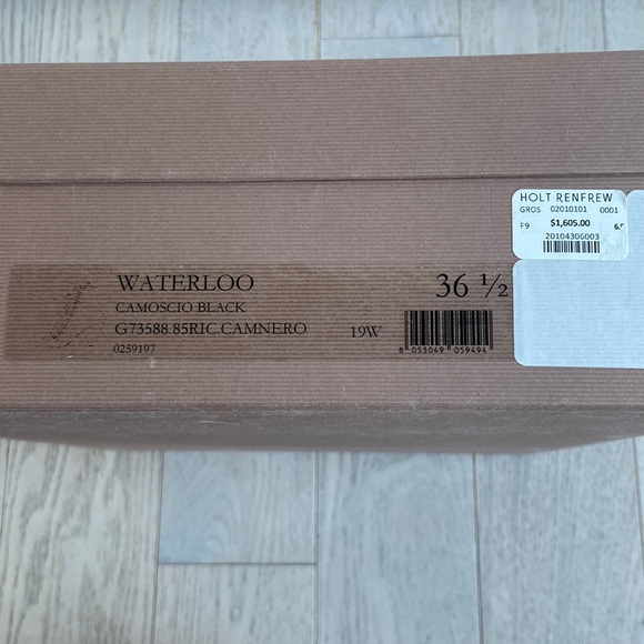 Gianvito Rossi Waterloo Camoscio Black Boots - Picture 10 of 10